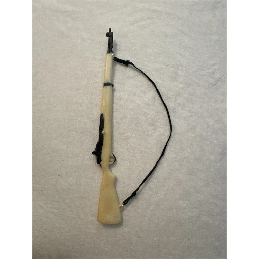 Vintage 60's Hasbro GI Joe White M1 Garand Rifle Complete W/ Strap Hong Kong